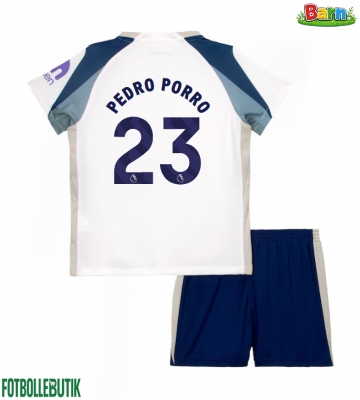 Tottenham Hotspur Pedro Porro #23 Hemmaställ Barn 2025-26 Kortärmad (+ Korta byxor)